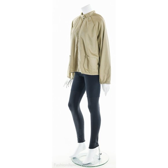 Vintage Bomber Jacket,  Beige Bomber Coat, Light Brown Jacket, Lightweight Jacke - Picture 8 of 9